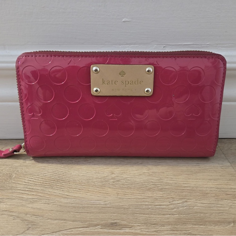 Kate Spade Pink Textured Leather Wallet